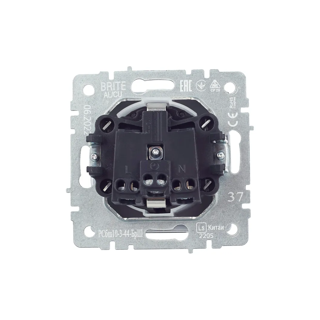 Электрическая розетка IEK BRITE BR-R16-16-44-K37 - фото 3