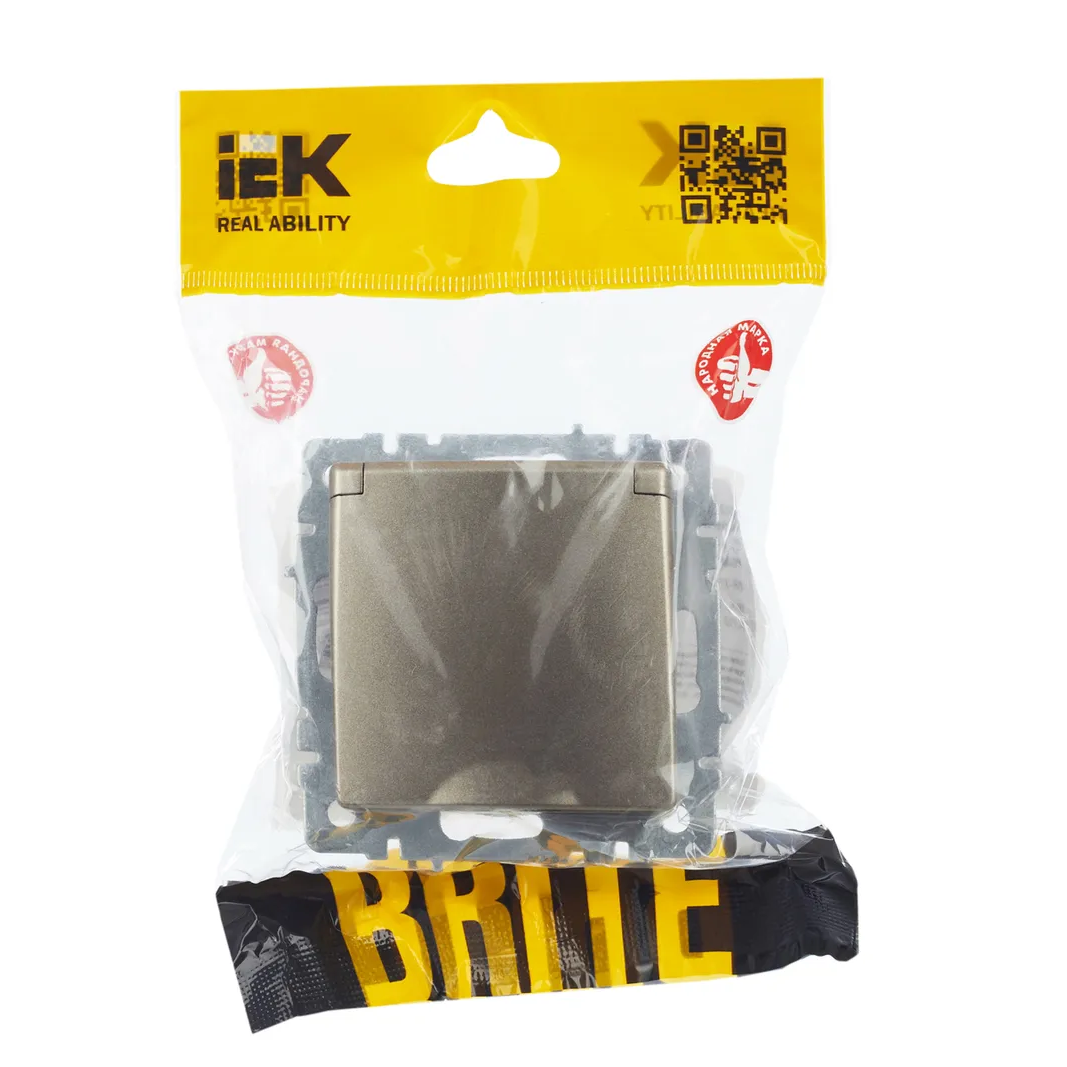 Электрическая розетка IEK BRITE BR-R16-16-44-K37 - фото 4