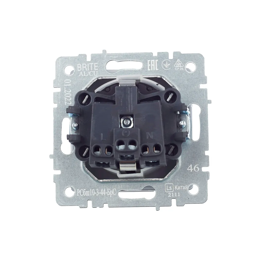Электрическая розетка IEK BRITE BR-R16-16-44-K46 - фото 3