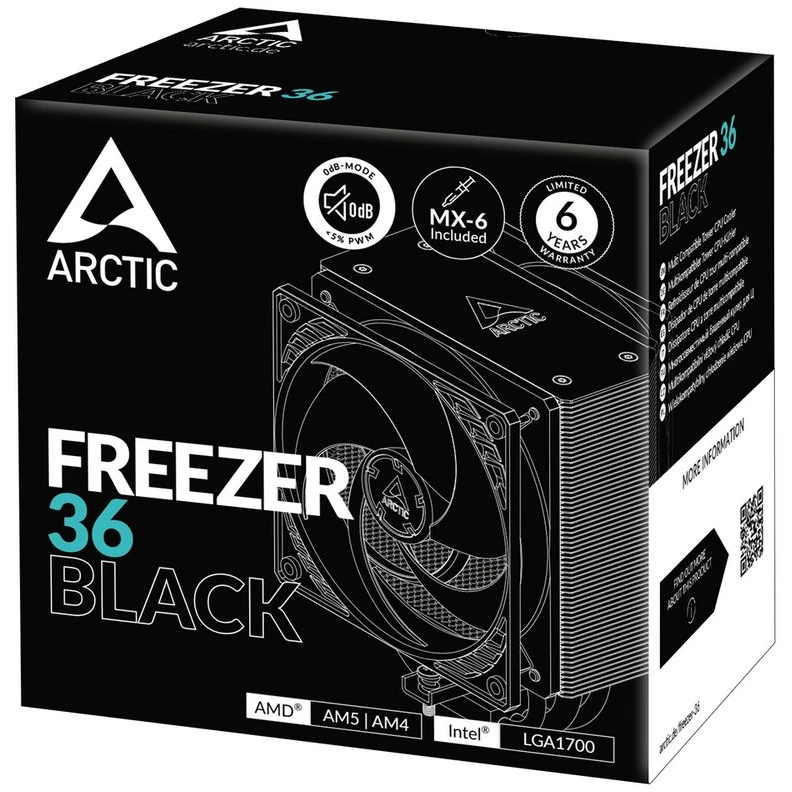 Кулер Arctic Freezer 36 Black (ACFRE00123A) - фото 6