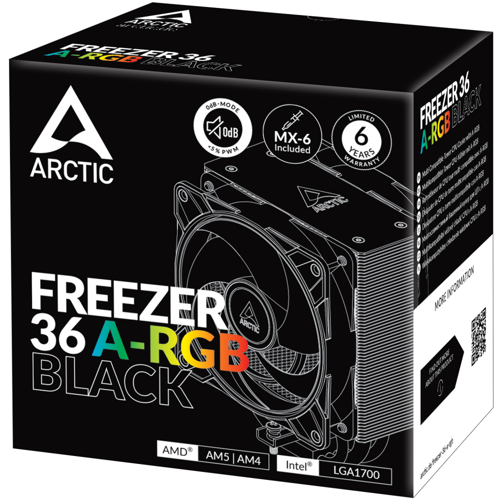 Кулер Arctic Freezer 36 A-RGB Black (ACFRE00124A) - фото 7
