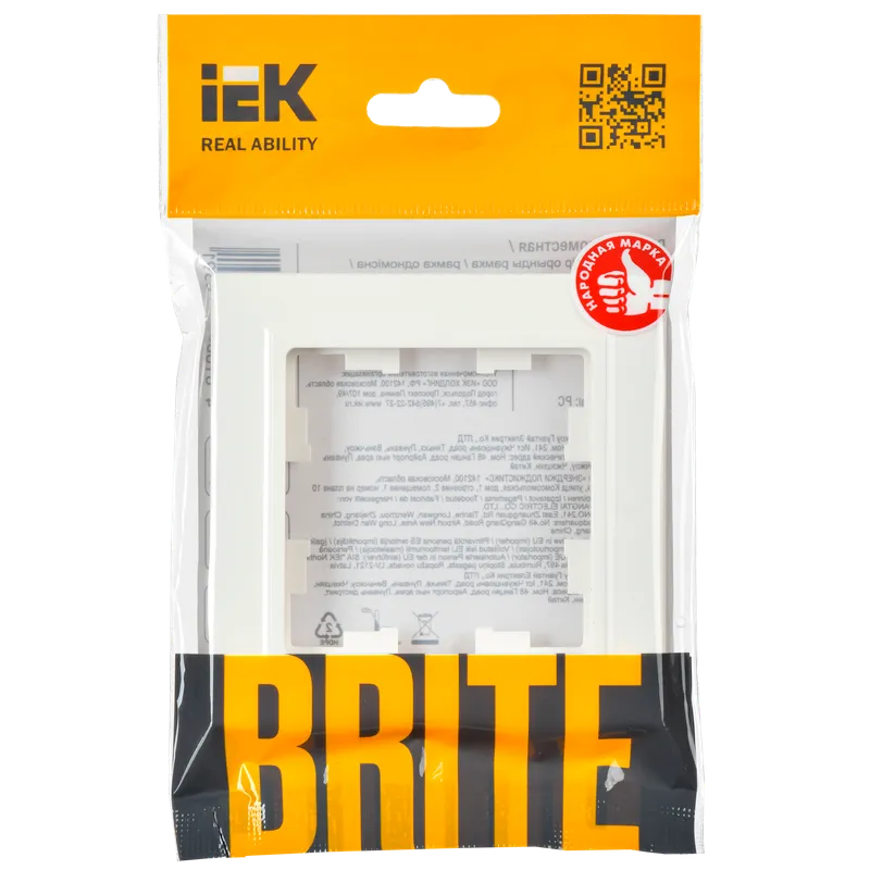 Рамка IEK BRITE BR-M12-K01 - фото 3