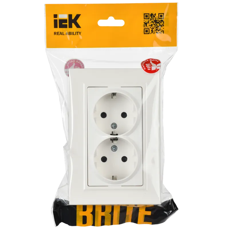 Электрическая розетка IEK BRITE BR-R24-16-K01-F - фото 4