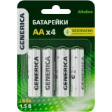 Батарейка GENERICA ABT-LR06-ST-L04-G (AA, 4 шт.)