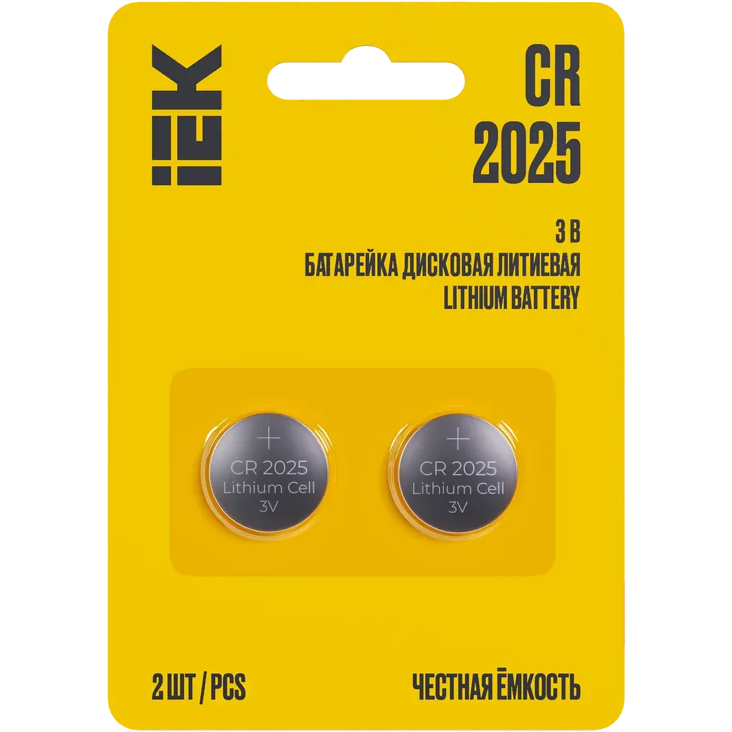 Батарейка IEK ABT-CR2025-OP-L02 (CR2025, 2 шт.)
