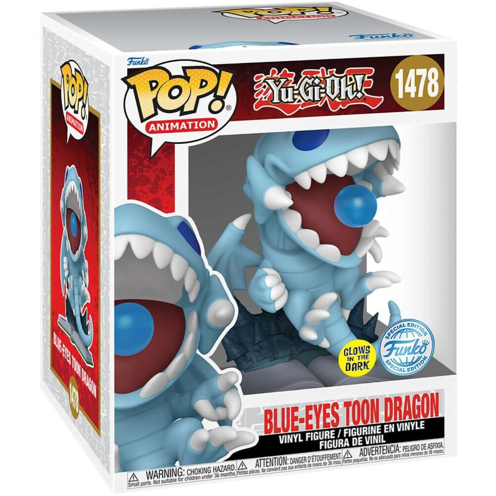 Фигурка Funko POP! Animation Yu-Gi-Oh Blue-Eyes Toon Dragon Attack - 74713 - фото 2