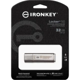 USB Flash накопитель 32Gb Kingston IronKey Locker+ 50 (IKLP50/32GB)