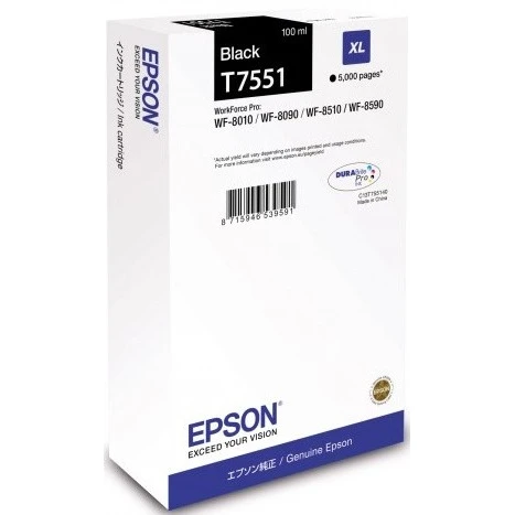 Картридж Epson C13T755140 Black