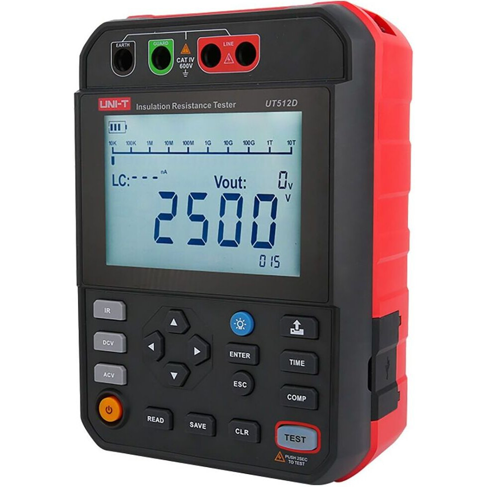 Измеритель сопротивления изоляции UNI-T UT512D - фото 3