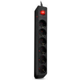 Сетевой фильтр Sven Optima Black 6 розеток 1.8м (SV-021016)