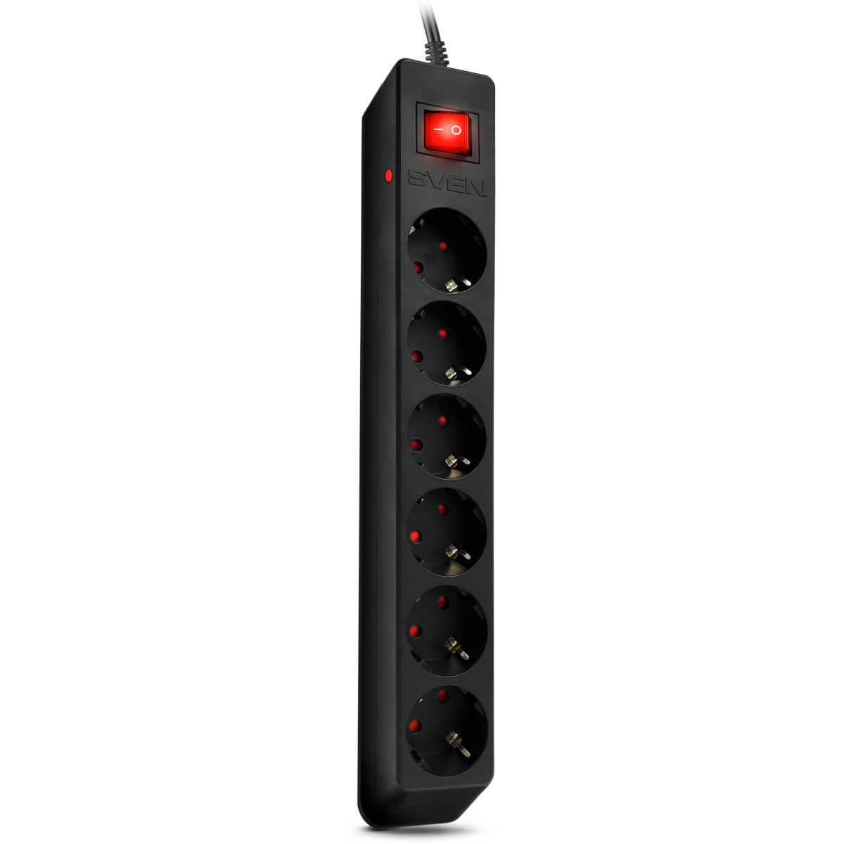 Сетевой фильтр Sven Optima Black 6 розеток 1.8м - SV-021016