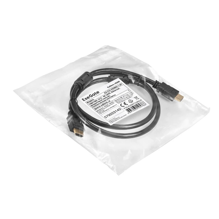 Кабель HDMI - HDMI, 1м, ExeGate EX-CC-HDMI2-1.0F - EX287722RUS - фото 2