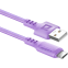 Кабель USB - USB Type-C, 1м, Defender F207 Violet - 87106VIO