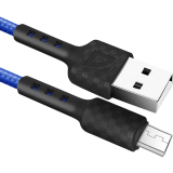 Кабель USB A (M) - microUSB B (M), 1м, Defender F181 Blue (87115BLU)
