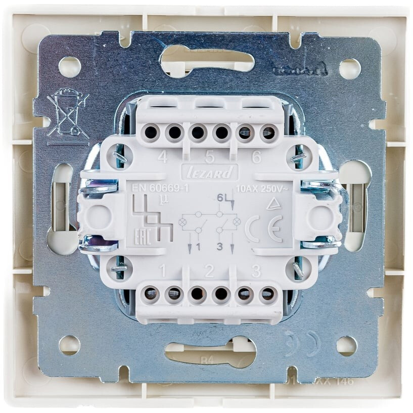 Выключатель LEZARD Mira 701-0303-112 - фото 3