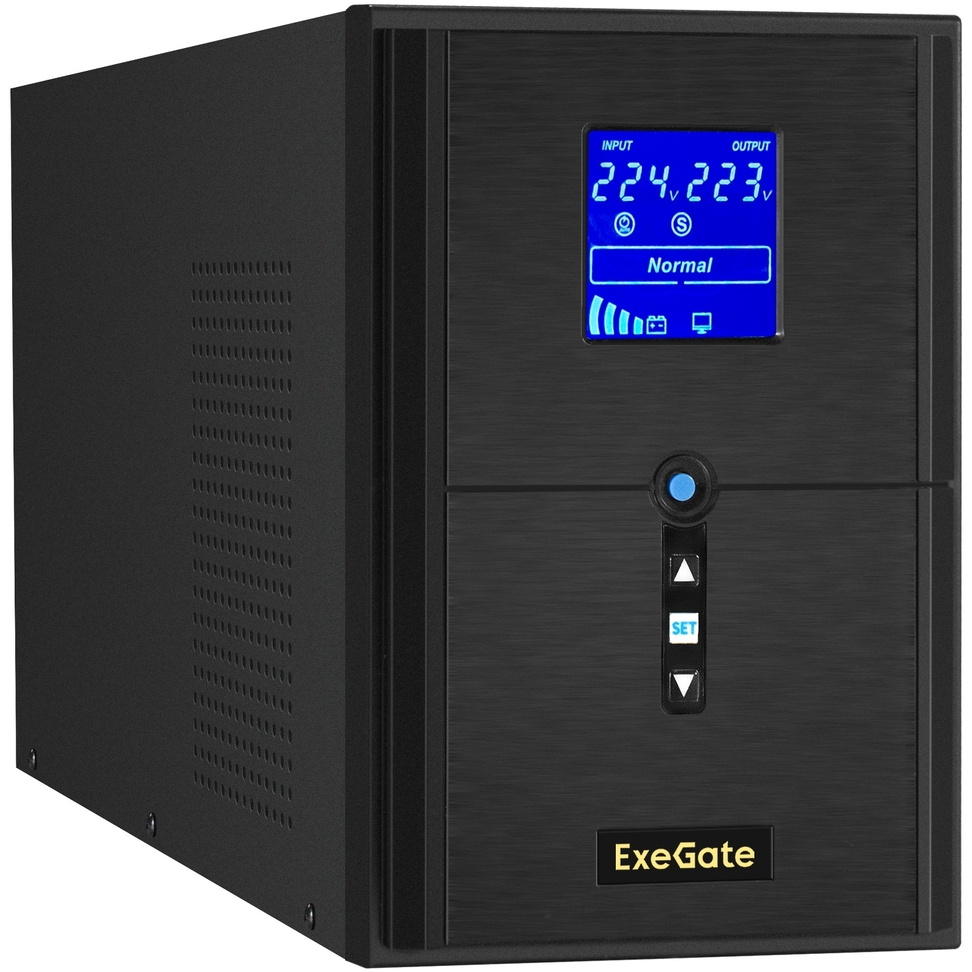 ..... ИБП ExeGate SineTower SZ-2000.LCD.AVR.3SH.1C13.USB (2023), новый, повреждена упаковка - EX295989RUS