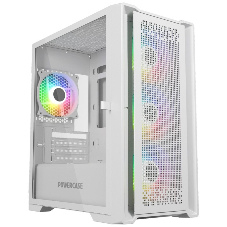 Корпус Powercase ByteFlow Micro White - CAMBFW-A4