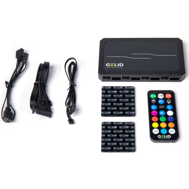 Вентилятор для корпуса GELID Amber 8 PRO + 5 Stella Infinity (RF-RGB-MP-02) - фото 2