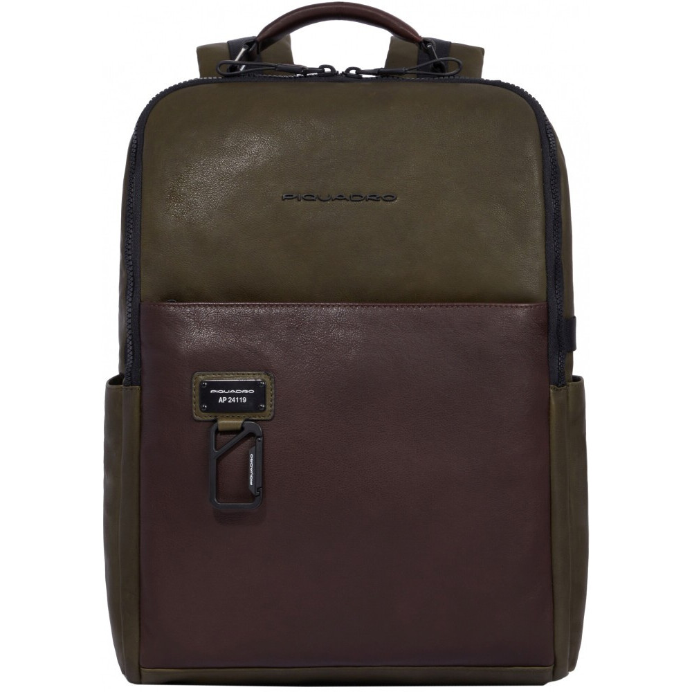 Рюкзак для ноутбука Piquadro Bike Laptop Backpack 15.6" Green/Dark Brown (CA4818AP) - CA4818AP/VETM