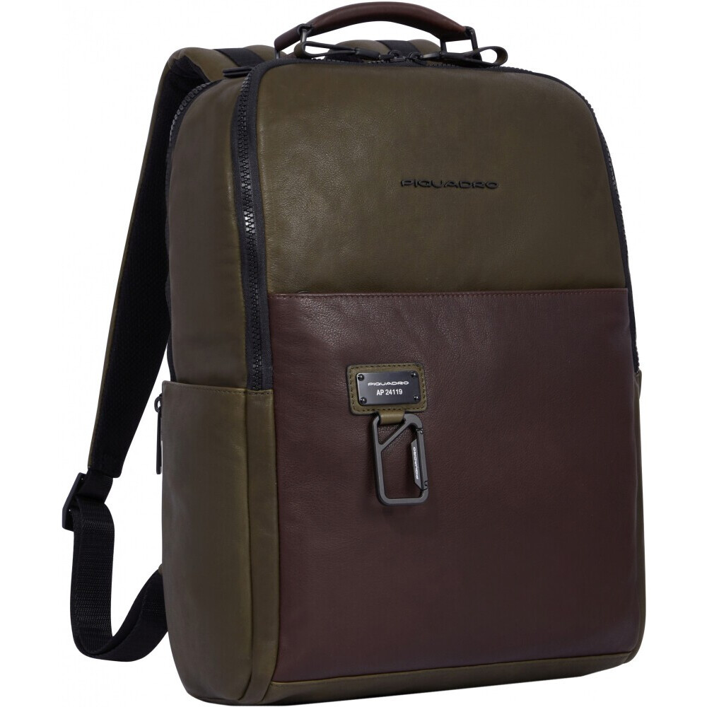 Рюкзак для ноутбука Piquadro Bike Laptop Backpack 15.6" Green/Dark Brown (CA4818AP) - CA4818AP/VETM - фото 2