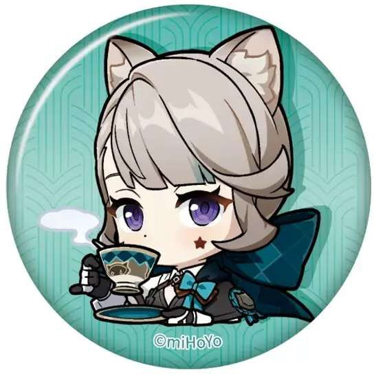 Значок miHoYo Genshin Impact Chibi Expressions Character Can Badge Lynette