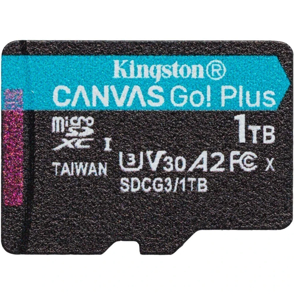 Карта памяти 1Tb MicroSD Kingston Canvas Go! Plus + SD адаптер (SDCG3/1TB) - фото 2