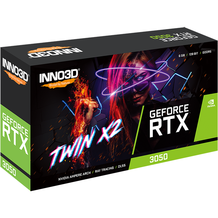 Видеокарта NVIDIA GeForce RTX 3050 INNO3D Twin X2 6Gb (N30502-06D6-1711VA60) - фото 3