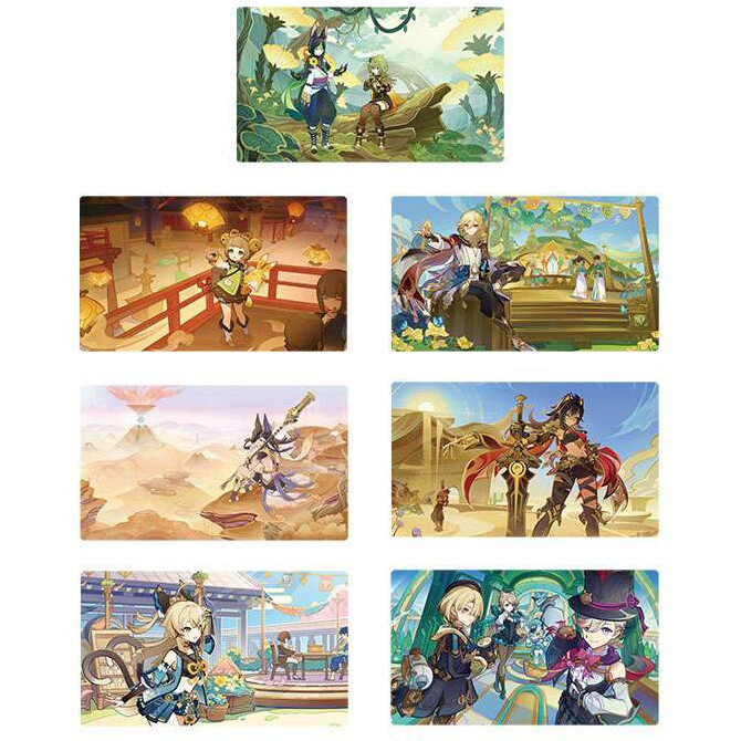 Открытки miHoYo Genshin Impact Postcard Set Version Livestream Art