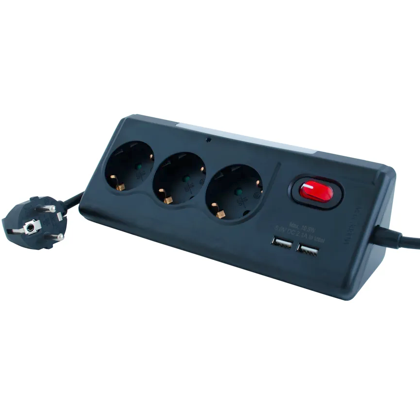 Сетевой удлинитель СТАРТ 3x1 ZDV 2USB - фото 4