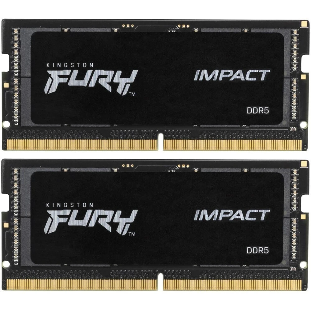 Оперативная память 32Gb DDR5 6000MHz Kingston Fury Impact SO-DIMM (KF560S38IBK2-32) (2x16Gb KIT)