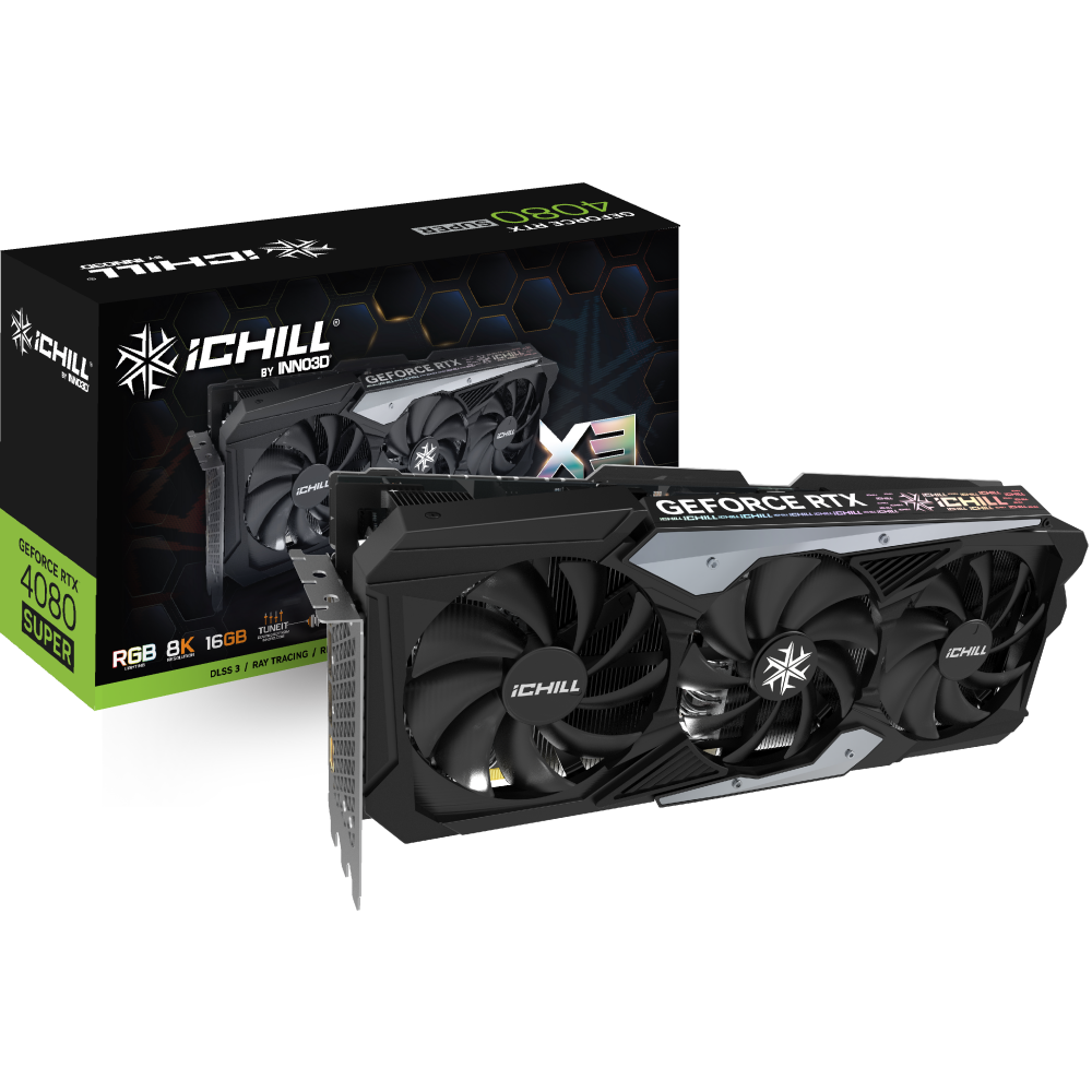 Видеокарта NVIDIA GeForce RTX 4080 Super INNO3D iChill X3 16Gb (C408S3-166XX-187049H) - фото 2