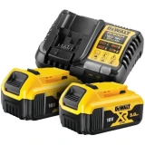 Зарядное устройство + АКБ DeWALT DCB1104P2