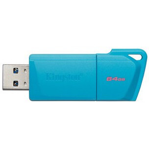 USB Flash накопитель 64GB Kingston DataTraveler Exodia M Neon Aqua Blue (KC-U2L64-7LB)