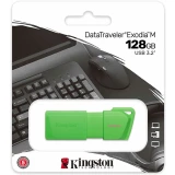 USB Flash накопитель 128Gb Kingston DataTraveler Exodia M Neon Green (KC-U2L128-7LG)