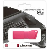 USB Flash накопитель 64Gb Kingston DataTraveler Exodia M Neon Pink (KC-U2L64-7LN)