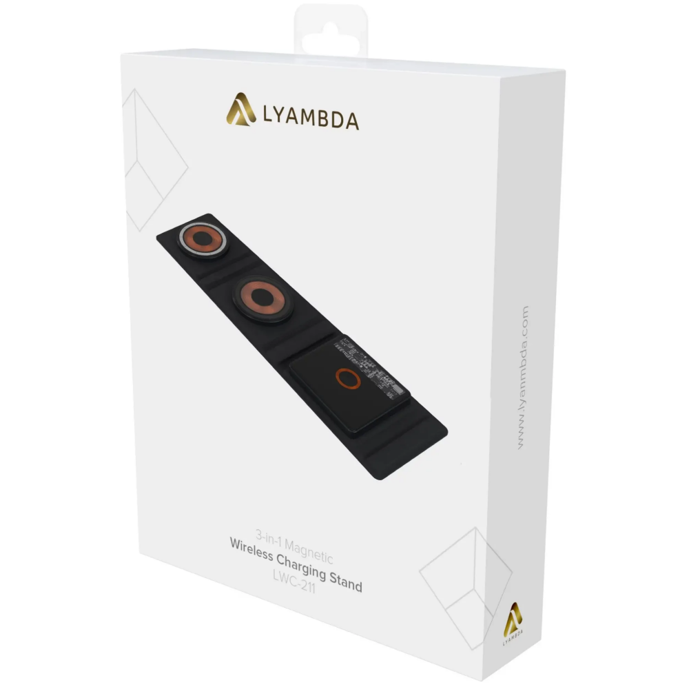 Беспроводное зарядное устройство Lyambda LWC-211 Black - фото 6