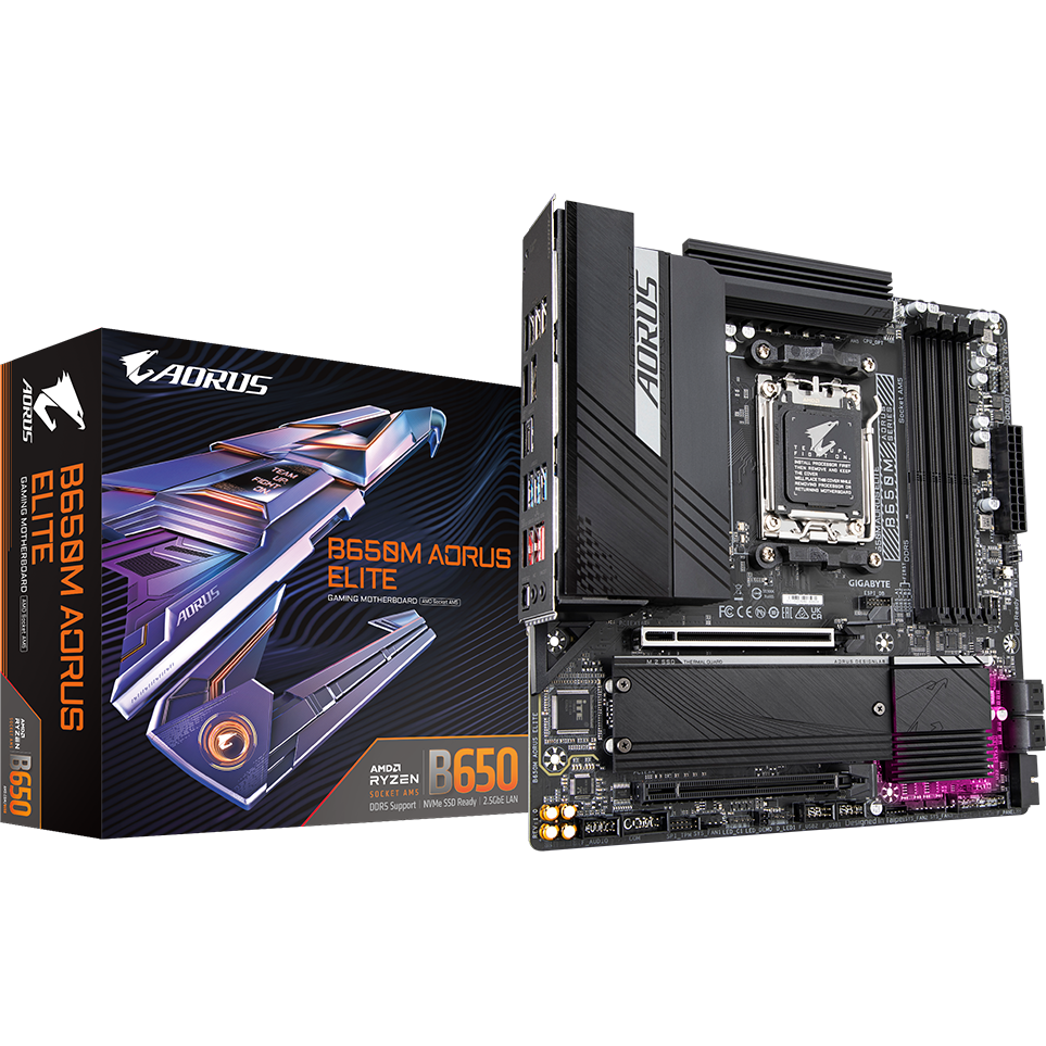 Материнская плата Gigabyte B650M AORUS ELITE - фото 5