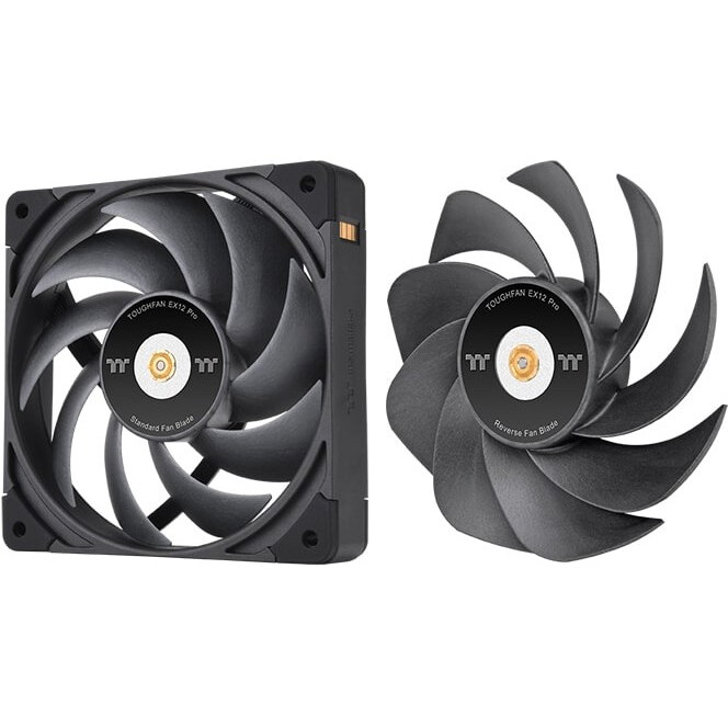 Вентилятор для корпуса Thermaltake Toughfan EX12 Pro High Static Pressure Fan Black (3-Fan Pack) - CL-F171-PL12BL-A - фото 5