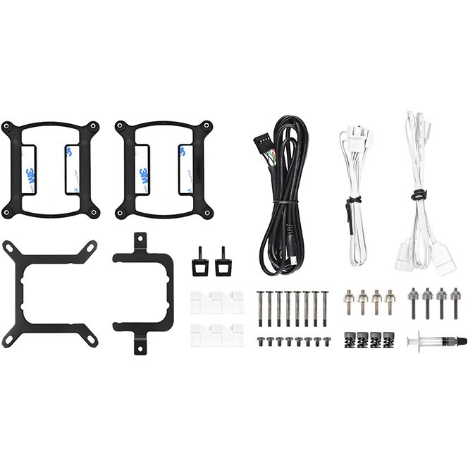 Система жидкостного охлаждения Thermaltake TH240 V2 Ultra ARGB Snow Edition - CL-W404-PL12SW-A - фото 6