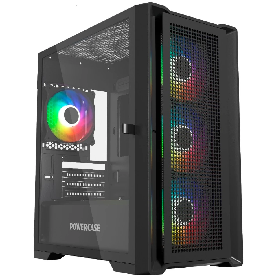 Корпус Powercase Alisio Micro X4B V2 Black - CAMCXB-A4