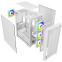 Корпус Powercase Alisio Micro X4W V2 White - CAMCXW-A4 - фото 8