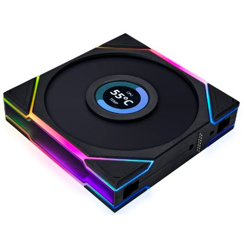 Вентилятор для корпуса Lian Li UNI FAN TL LCD 120 Reverse Black - G99.12RTLLCD1B.(00.R0) - фото 2