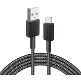 Кабель USB - USB Type-C, 0.9м, Anker 322 Black (A81H5G11)