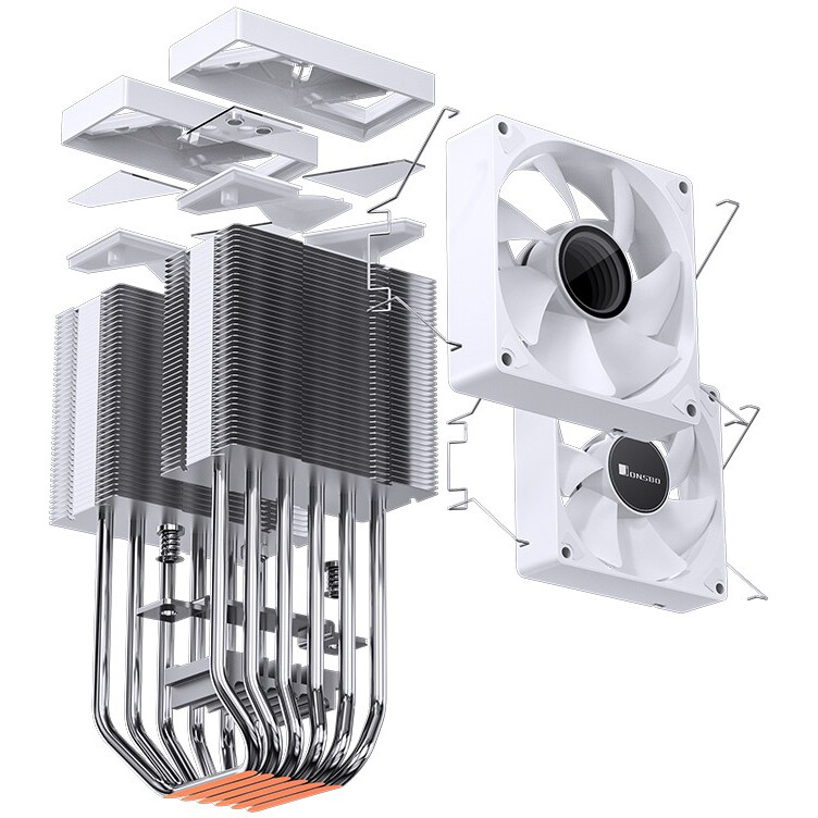 Кулер Jonsbo CR-1400 DV2 ARGB White - фото 3