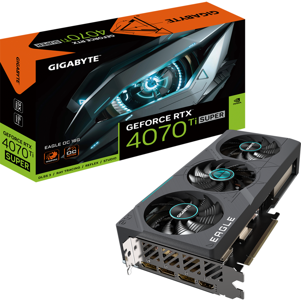 Видеокарта NVIDIA GeForce RTX 4070 Ti Super Gigabyte Eagle OC 16Gb (GV-N407TSEAGLE OC-16GD) - фото 7