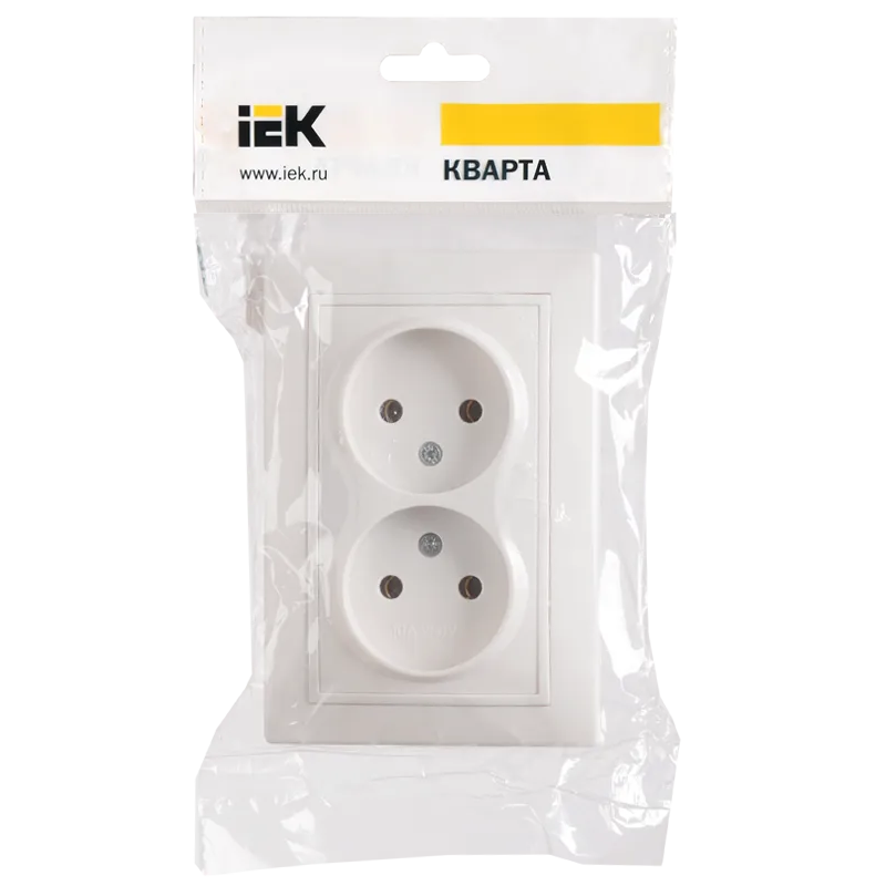 Электрическая розетка IEK KVARTA ERK23-K01-10-DM - фото 2