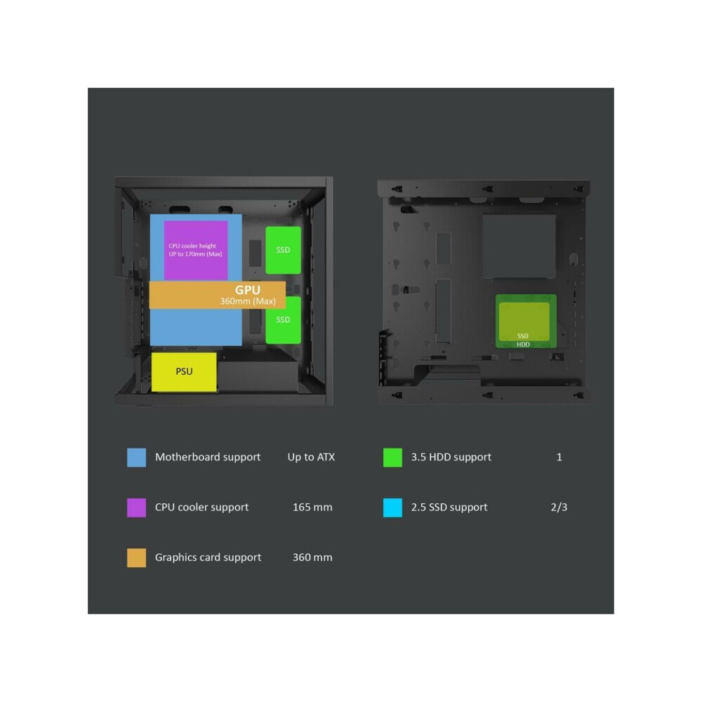 Корпус AZZA Cast Black - CSAZ-808BM CAST - фото 11