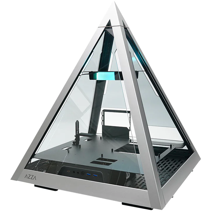 Корпус AZZA Pyramid L Black/Silver - CSAZ-804L PYRAMID - фото 2