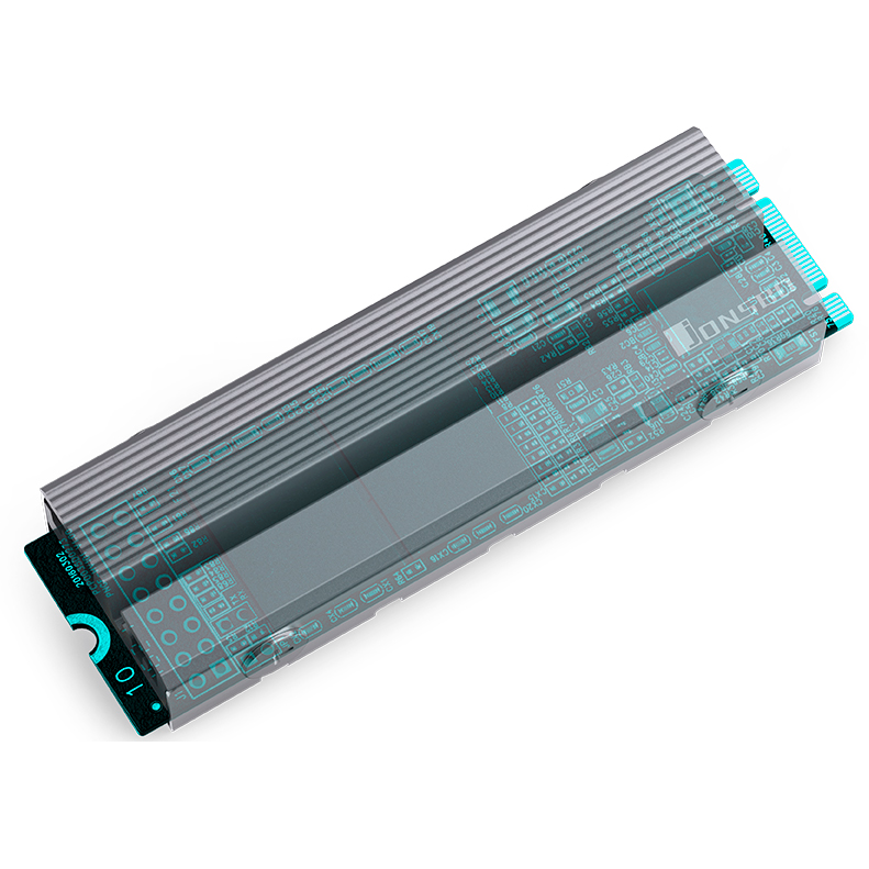 Радиатор для SSD M.2 Jonsbo M.2-6 Gray - фото 5