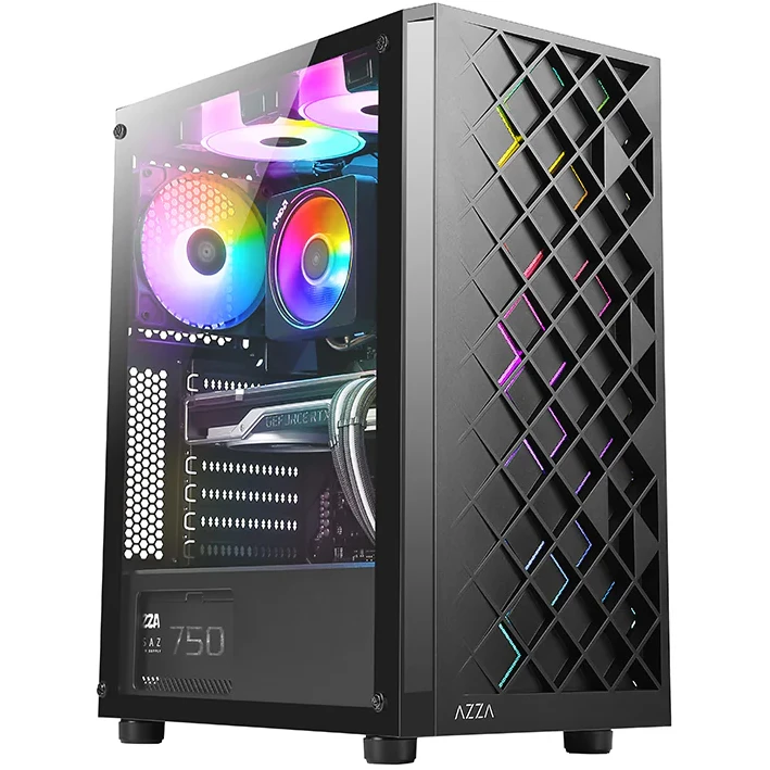 Корпус AZZA Spectra Black - CSAZ-280B SPECTRA - фото 2